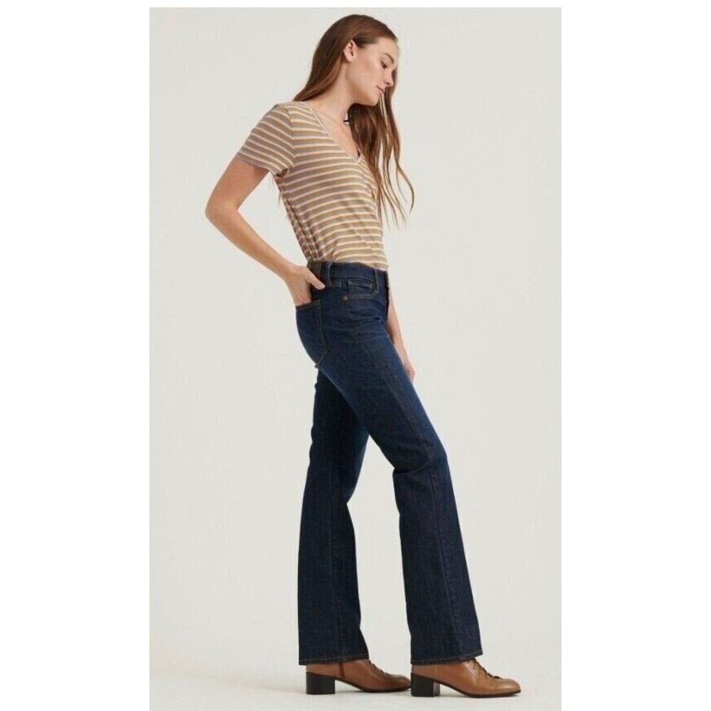EUC Lucky Brand Ava Flare Dark Wash Flared Jeans Size 8 / 29 Regular